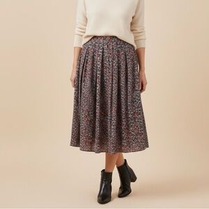 Chic Floral A-Line Skirt